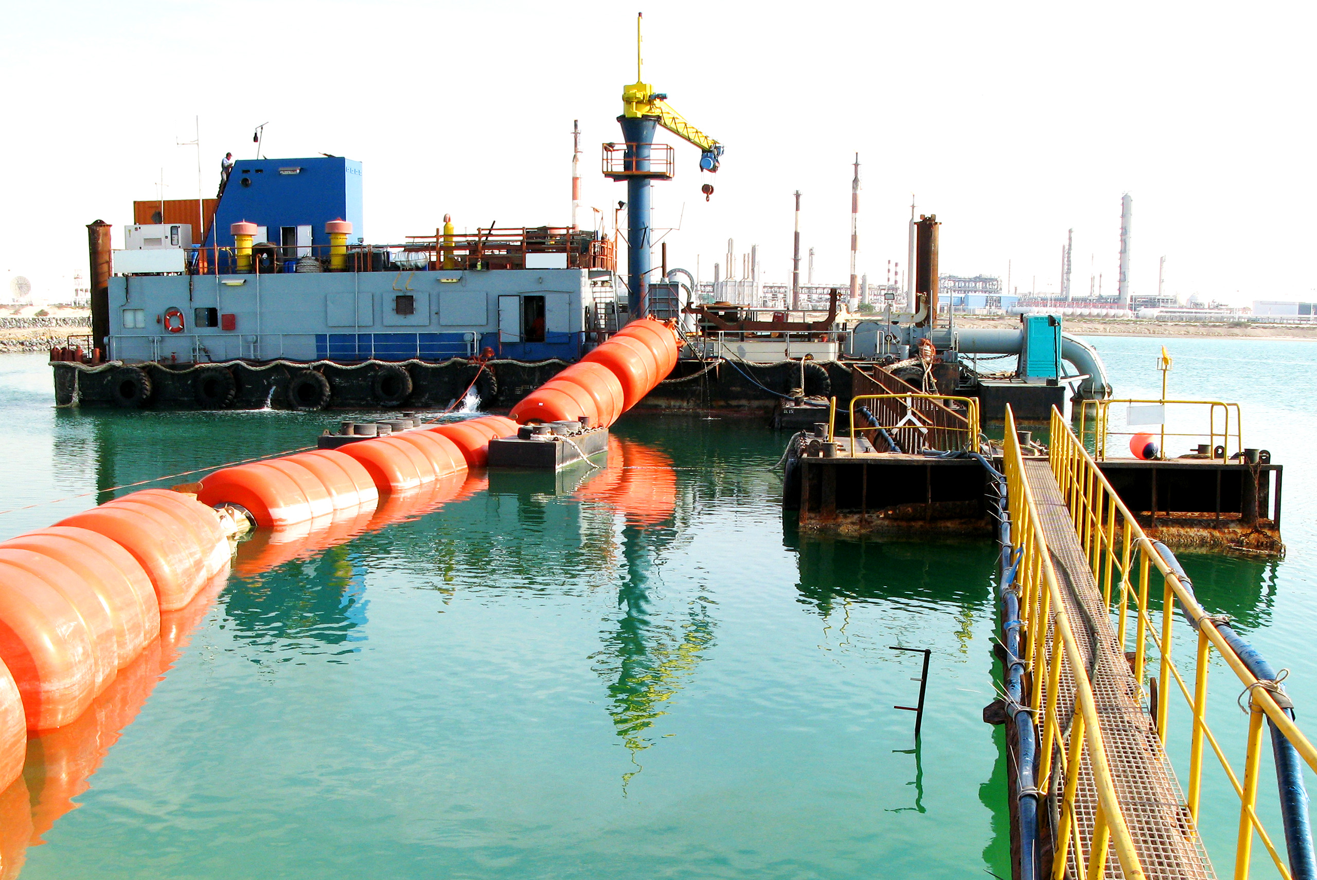 Booster stations contain pumps which give a ‘boost’ to the dredger’s...